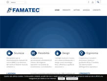 Tablet Screenshot of famatec.com